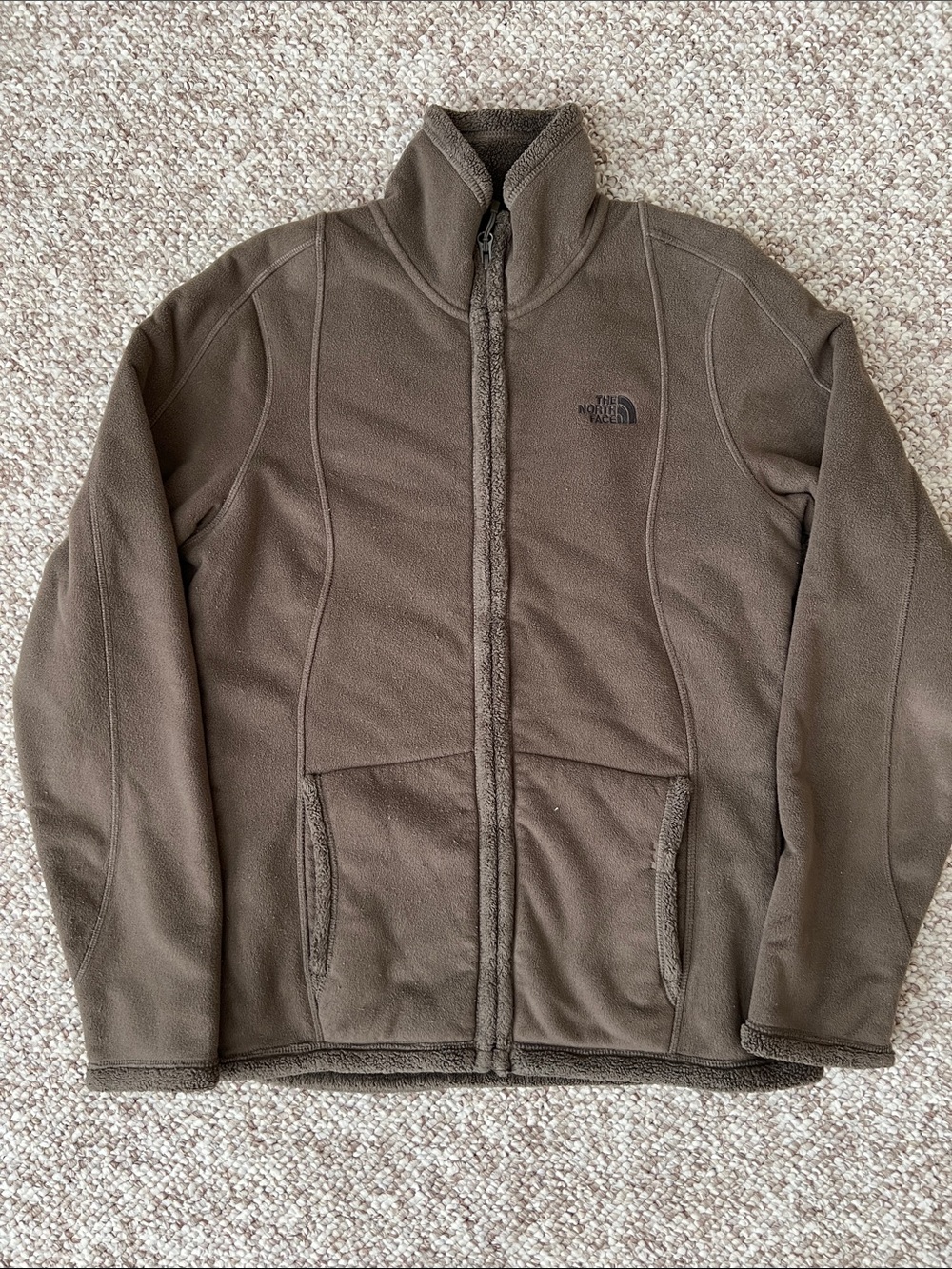 The North Face Brown Full-Zip Lightweight Fleece Jacket
